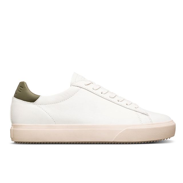 CLAE BRADLEY VENICE Shoes Womens USA873-Q29 In White Leather Olive